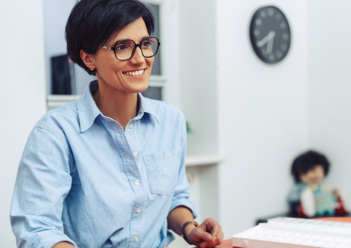 Christina Stock-Schönfelder, Inhaberin der Logopädiepraxis Stock-Schönfelder